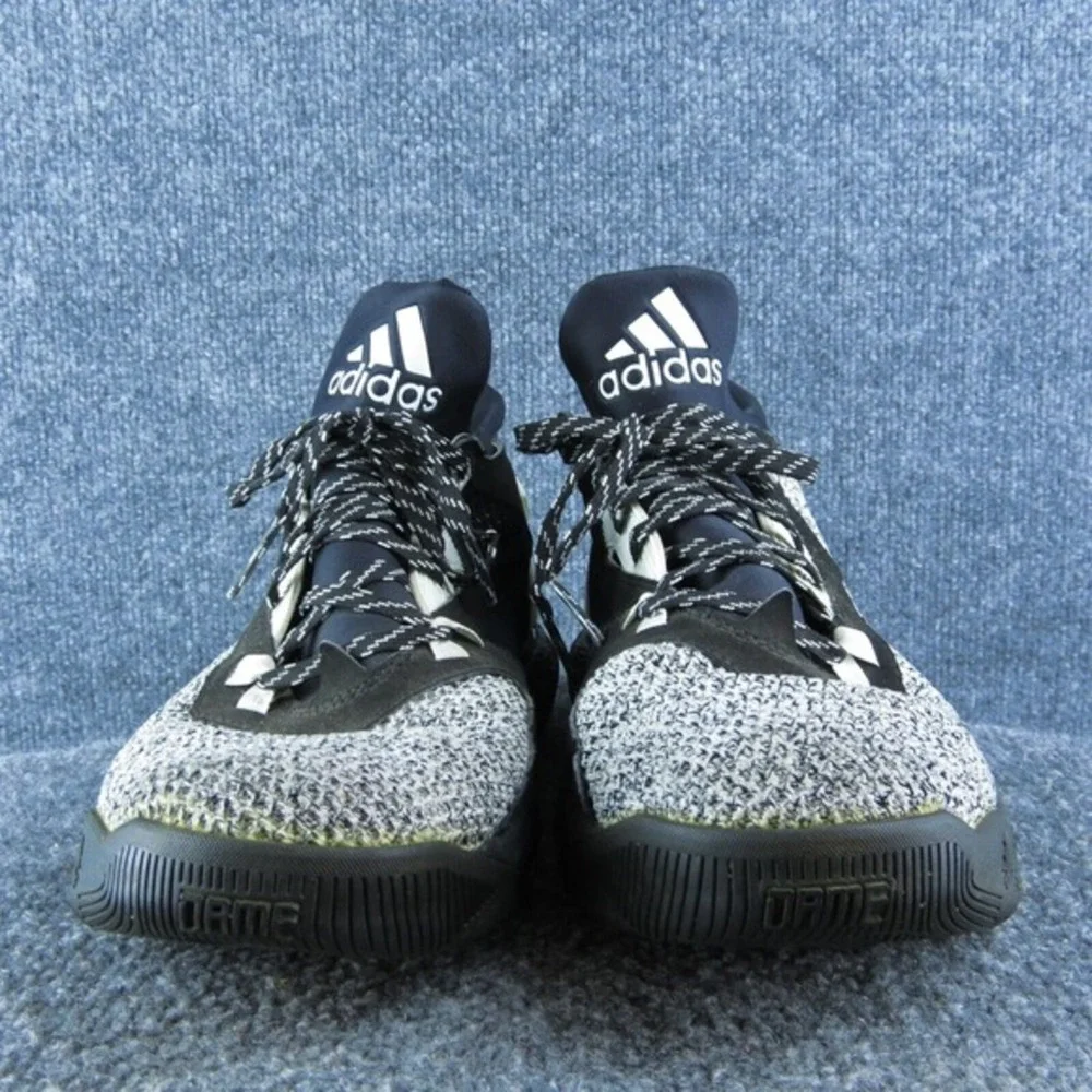 adidas D Lillard 2.0 Static Mens Basketball Shoes Size 10.5 Athletic Black White